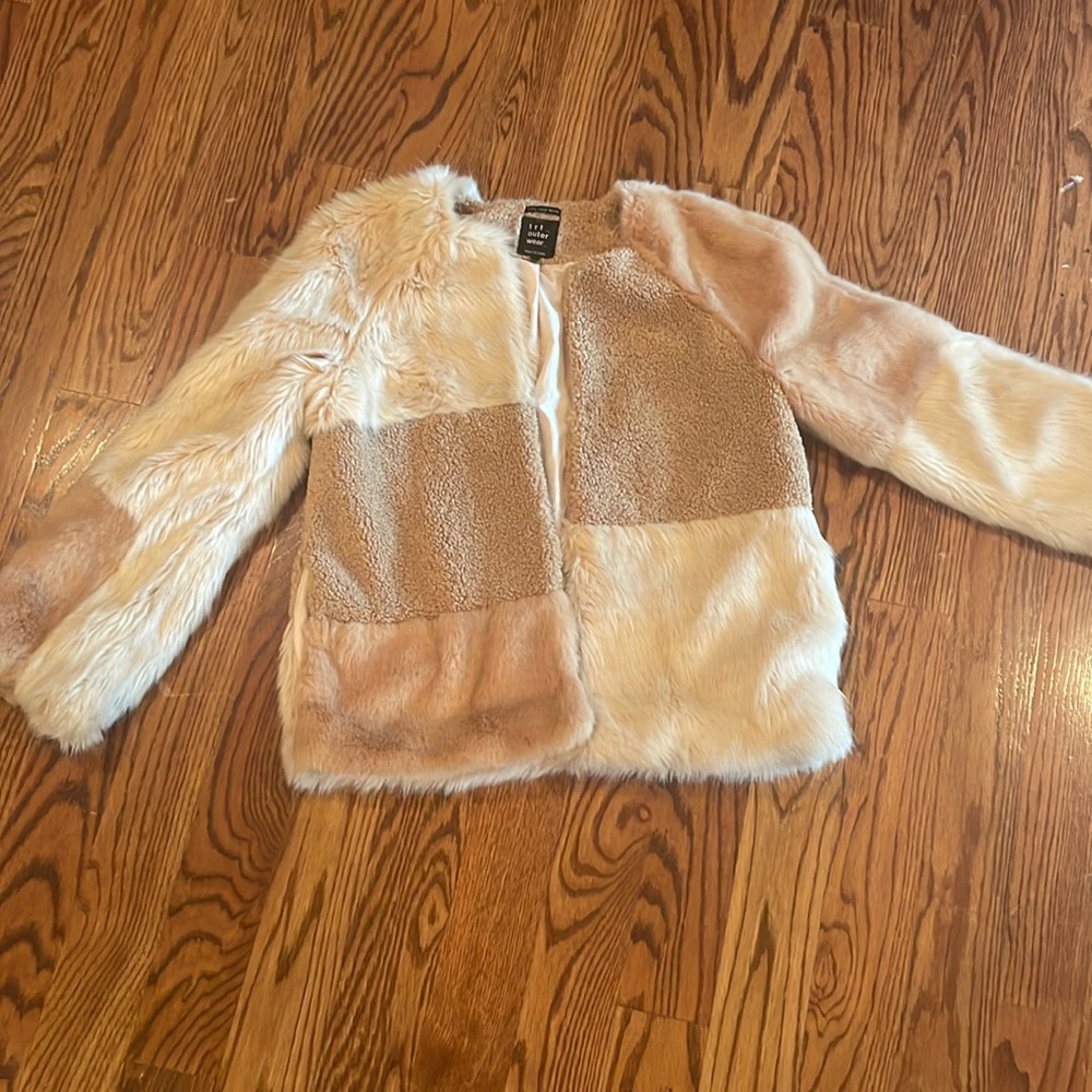 Zara size small faux fire coat